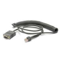 Zebra RS232 Cable, 2,7 m, DB-9, RS-232, Grau