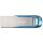 SanDisk Ultra Flair, 64 GB, USB Typ-A, 3.2 Gen 1 (3.1 Gen 1), 150 MB/s, Ohne Deckel, Blau, Silber