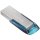 SanDisk Ultra Flair, 64 GB, USB Typ-A, 3.2 Gen 1 (3.1 Gen 1), 150 MB/s, Ohne Deckel, Blau, Silber