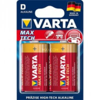 Varta MAX TECH 2x Alkaline D, Einwegbatterie, D, Alkali,...