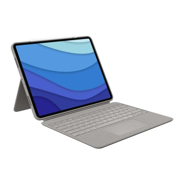 Logitech Combo Touch for iPad Pro 12.9-inch (5th generation), QWERTY, UK International, Trackpad, 1,9 cm, 1 mm, Apple