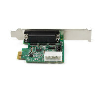 StarTech.com 4 Port Serielle PCI Express RS232 Adapter Karte - PCIe RS232 Serielle Host Controller Karte - PCIe auf Serielle DB9 Karte - 16950 UART - Erweiterungskarte - Windows & Linux, PCIe, Seriell, Full-height / Low-profile, RS-232, Grün, 214358 h