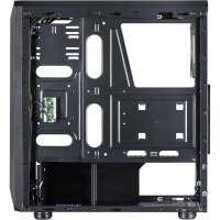 Inter-Tech C-3 Saphir - Tower - PC - Stahl - Gehärtetes Glas - Schwarz - ATX,ITX,Micro ATX - Gaming