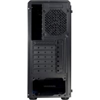 Inter-Tech C-3 Saphir - Tower - PC - Stahl - Gehärtetes Glas - Schwarz - ATX,ITX,Micro ATX - Gaming