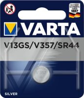 Varta -V13GS, Einwegbatterie, SR44, Siler-Oxid (S), 1,55...