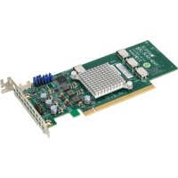 Supermicro AOC-SLG3-4E4T, PCIe, OcuLink, Niedriges Profil, PCIe 3.0, Grün, 12,8 Gbit/s