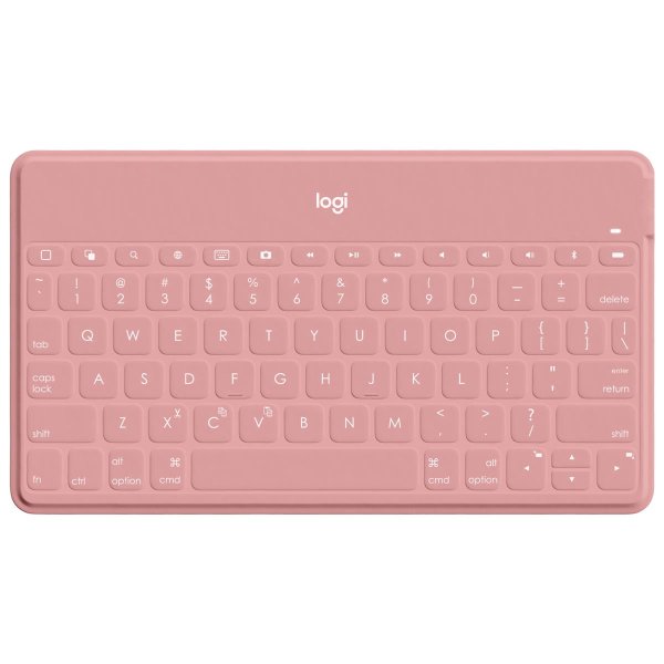 Logitech Keys-To-Go, Nordisch, 1,7 cm, 1,2 mm, Apple, iPad, iPhone, Apple TV, Pink