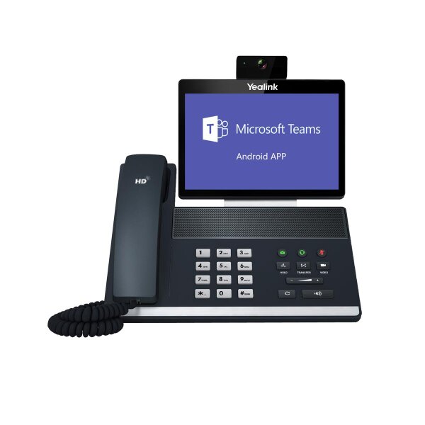 Yealink VP59-Teams Edition, IP-Telefon, Schwarz, Grau, Kabelgebundenes Mobilteil, Android, IPS, 20,3 cm (8")