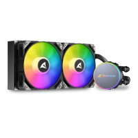 Sharkoon S70 rgb, All-in-One-Flüssigkeitskühler, 12 cm, 600 RPM, 2000 RPM, 35 dB, 131,93 m³/h