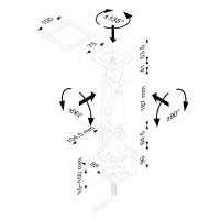 Neomounts Monitor-Tischhalterung, Klemme, 10 kg, 25,4 cm (10"), 76,2 cm (30"), 100 x 100 mm, Grau