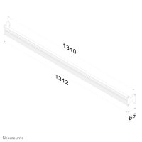 Neomounts Toolbar-Wandhalter, 10 kg, 25,4 cm (10"), 61 cm (24"), 75 x 75 mm, 100 x 100 mm, Silber