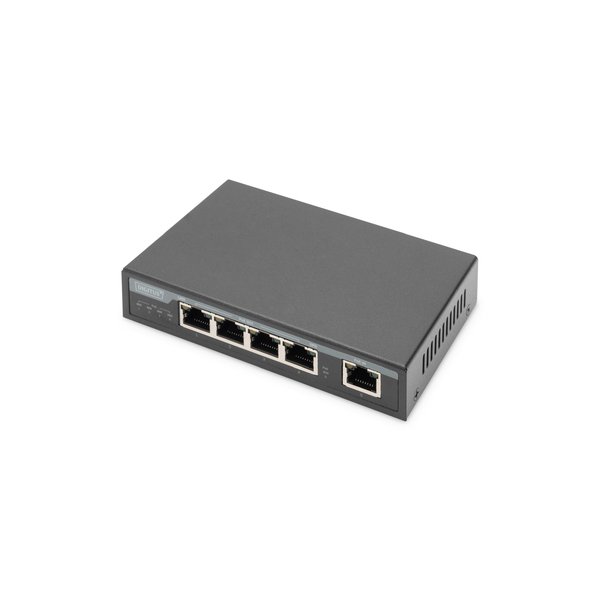 DIGITUS 4-Port Gigabit 4PPoE Extender, 802.3at, 60 W