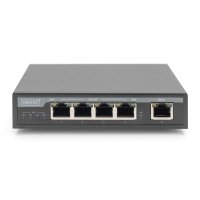 DIGITUS 4-Port Gigabit 4PPoE Extender, 802.3at, 60 W