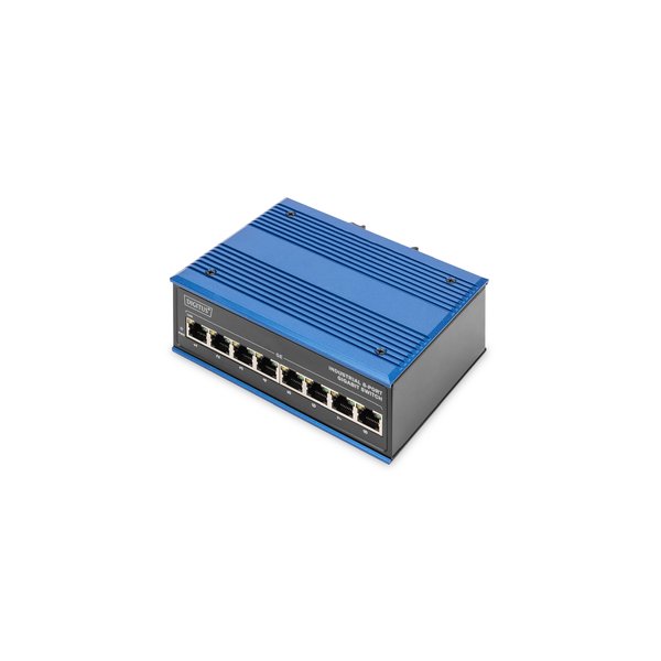 DIGITUS 8 Port Gigabit Ethernet Netzwerk Switch, Industrial, Unmanaged