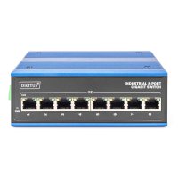 DIGITUS 8 Port Gigabit Ethernet Netzwerk Switch, Industrial, Unmanaged