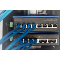 DIGITUS 8 Port Fast Ethernet Netzwerk PoE...