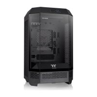 Thermaltake The Tower 300, Micro Tower, PC, Schwarz, micro ATX, Mini-ITX, SPCC, Gehärtetes Glas, 21 cm