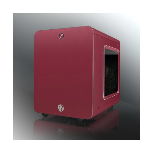 RAIJINTEK METIS PLUS, Mini Tower, PC, Rot, Mini-ITX, Aluminium, Gaming