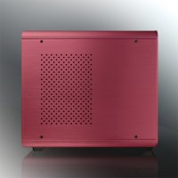 RAIJINTEK METIS PLUS, Mini Tower, PC, Rot, Mini-ITX, Aluminium, Gaming