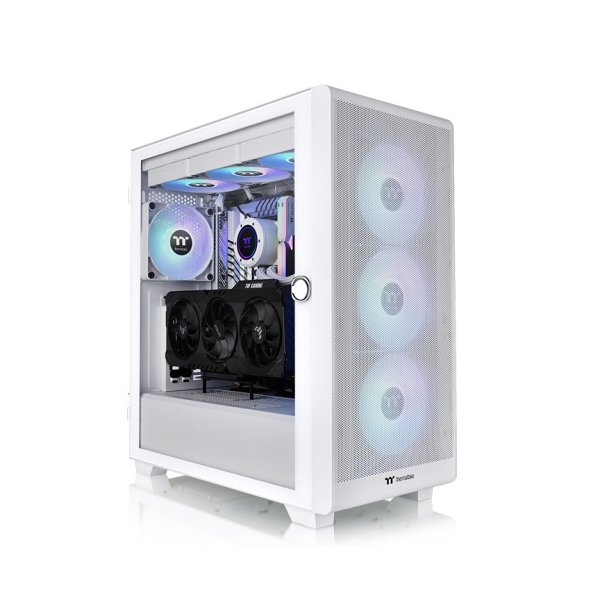 Thermaltake S250 TG, Midi Tower, PC, Weiß, ATX, EATX, micro ATX, Mini-ITX, SPCC, 16,5 cm