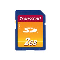 Transcend TS2GSDC, 2 GB, SD, MLC, 20 MB/s, 13 MB/s, Schwarz