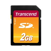 Transcend TS2GSDC, 2 GB, SD, MLC, 20 MB/s, 13 MB/s, Schwarz