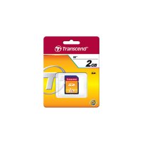 Transcend TS2GSDC, 2 GB, SD, MLC, 20 MB/s, 13 MB/s, Schwarz