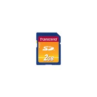 Transcend TS2GSDC, 2 GB, SD, MLC, 20 MB/s, 13 MB/s, Schwarz