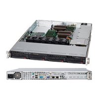 Supermicro SuperChassis 815TQC-605WB, Rack, Server, Schwarz, 1U, Ventilatorausfall, HDD, Netzwerk, Leistung, 600 W