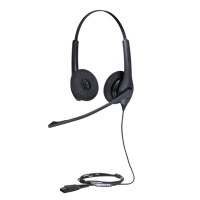 Jabra Biz 1500 Duo QD, Kabelgebunden, Büro/Callcenter, 20 - 4500 Hz, 74 g, Kopfhörer, Schwarz