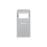Kingston 128GB DT Micro USB 3.2 200MB/s Metal Gen 1 - USB-Stick - 128 GB