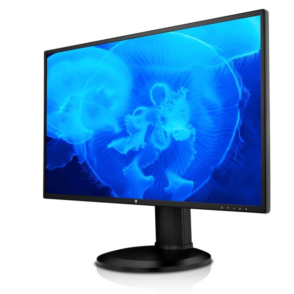 V7 27 Zoll QHD-Widescreen-LED-Monitor, 68,6 cm (27"), 2560 x 1440 Pixel, Quad HD, LED, 5 ms, Schwarz