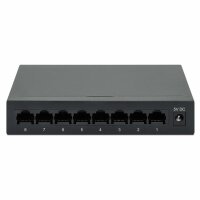 Intellinet 8-Port Gigabit Ethernet Switch, Metall, Desktop, IEEE 802.3az (Energy Efficient Ethernet), Gigabit Ethernet (10/100/1000), Vollduplex