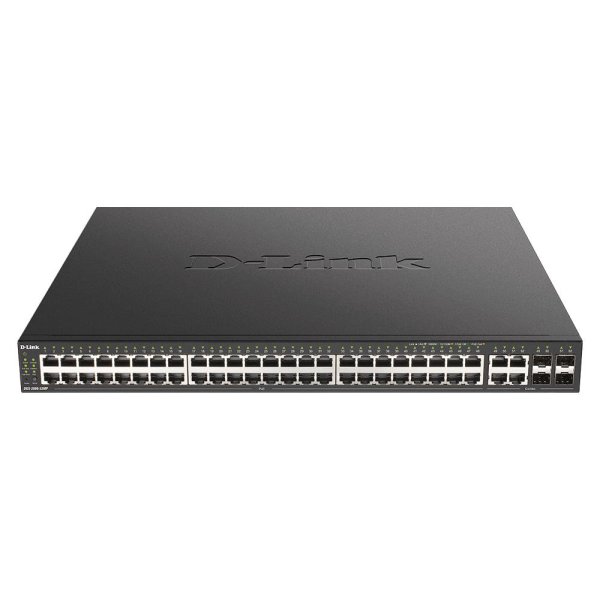 D-Link DGS-2000-52MP, Managed, L2/L3, Gigabit Ethernet (10/100/1000), Power over Ethernet (PoE), Rack-Einbau, 1U