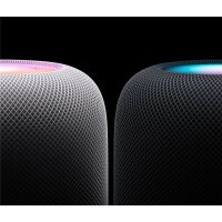 Apple HomePod, Apple Siri, Zylinder, Schwarz, Stoff, Home app and HomeKit, Intercom transcriptions, Siri, Touch Accommodations, VoiceOver, Multi