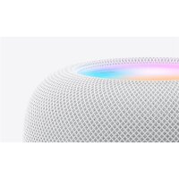 Apple HomePod, Apple Siri, Zylinder, Weiß, Stoff, Home app and HomeKit, Intercom transcriptions, Siri, Touch Accommodations, VoiceOver, Multi