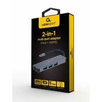 Gembird A-CM-COMBO2-01, USB 3.2 Gen 1 (3.1 Gen 1) Type-C,...