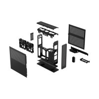 Fractal Design Ridge, Small Form Factor (SFF), PC, Schwarz, Mini-ITX, Stahl, Leistung