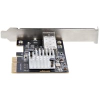 StarTech.com 10Gbe PCI Express SFP+ Netzwerkkarte - LWL Netzwerkkarte mit SFP+ Port - Open SFP+ für MSA-konforme LWL/Glasfaser/Kupfer Module/Direct-Attach Kabel - 10Gbit LWL PCIe NIC, Eingebaut, Kabelgebunden, PCI Express, Faser, 20000 Mbit/s, Schwarz