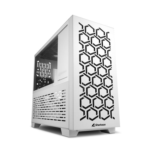 Sharkoon MS-Y1000, Micro Tower, PC, Weiß, micro ATX, Mini-ITX, Gaming, 13,5 cm