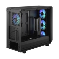 Fractal Design Meshify 2 RGB, PC, Schwarz, ATX, EATX, micro ATX, Mini-ITX, Stahl, Gehärtetes Glas, Multi, Taschenlüfter