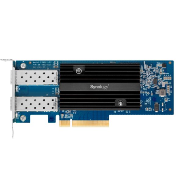 Synology E10G21-F2, Eingebaut, Kabelgebunden, PCI Express, Faser, 10000 Mbit/s, Schwarz, Blau, Silber