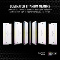 Corsair Dominator Titanium CMP32GX5M2B6000C30W, 32 GB, 2 x 16 GB, DDR5, 6000 MHz, 288-pin DIMM