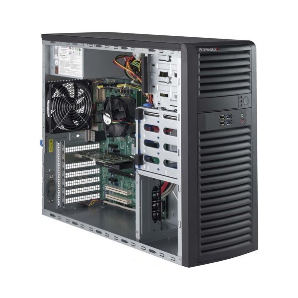 Supermicro SuperWorkstation 5039A-iL, Midi-Tower, Workstation Barebone, Intel® C236, LGA 1151 (Socket H4), DDR4-SDRAM, Serial ATA III