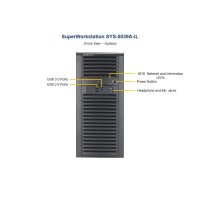 Supermicro SuperWorkstation 5039A-iL, Midi-Tower, Workstation Barebone, Intel® C236, LGA 1151 (Socket H4), DDR4-SDRAM, Serial ATA III