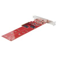 StarTech.com Dual M 2 PCIe AdapterKarte, PCIe x8/ x16 auf...