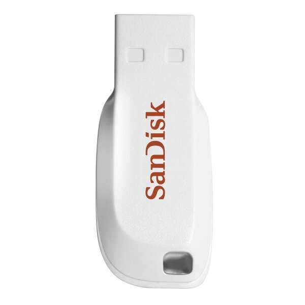 SanDisk Cruzer Blade, 16 GB, USB Typ-A, 2.0, Ohne Deckel, 2,5 g, Weiß