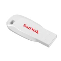 SanDisk Cruzer Blade, 16 GB, USB Typ-A, 2.0, Ohne Deckel, 2,5 g, Weiß