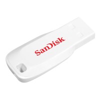 SanDisk Cruzer Blade, 16 GB, USB Typ-A, 2.0, Ohne Deckel, 2,5 g, Weiß