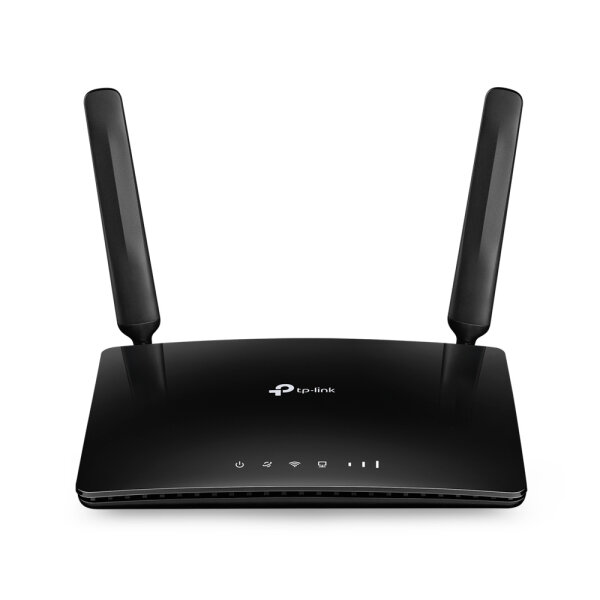 TP-LINK TL-MR6400, Wi-Fi 4 (802.11n), Einzelband (2,4GHz), Ethernet/LAN, 3G, Schwarz, Tabletop-Router